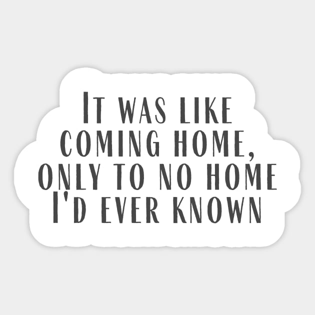 Like Coming Home Sticker by ryanmcintire1232